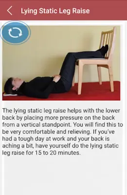 Sciatica Pain Exercises android App screenshot 1